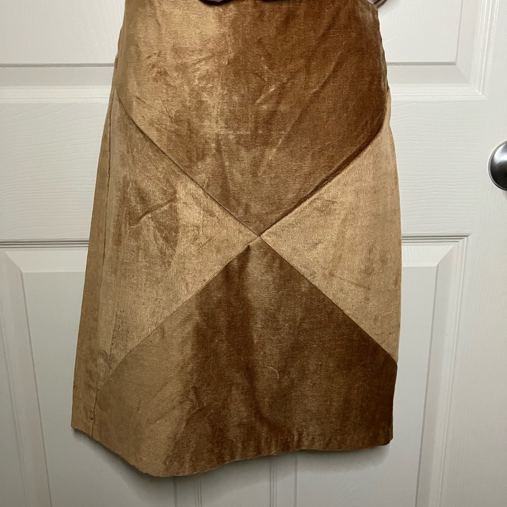 Elegant Brown Corduroy Skirt